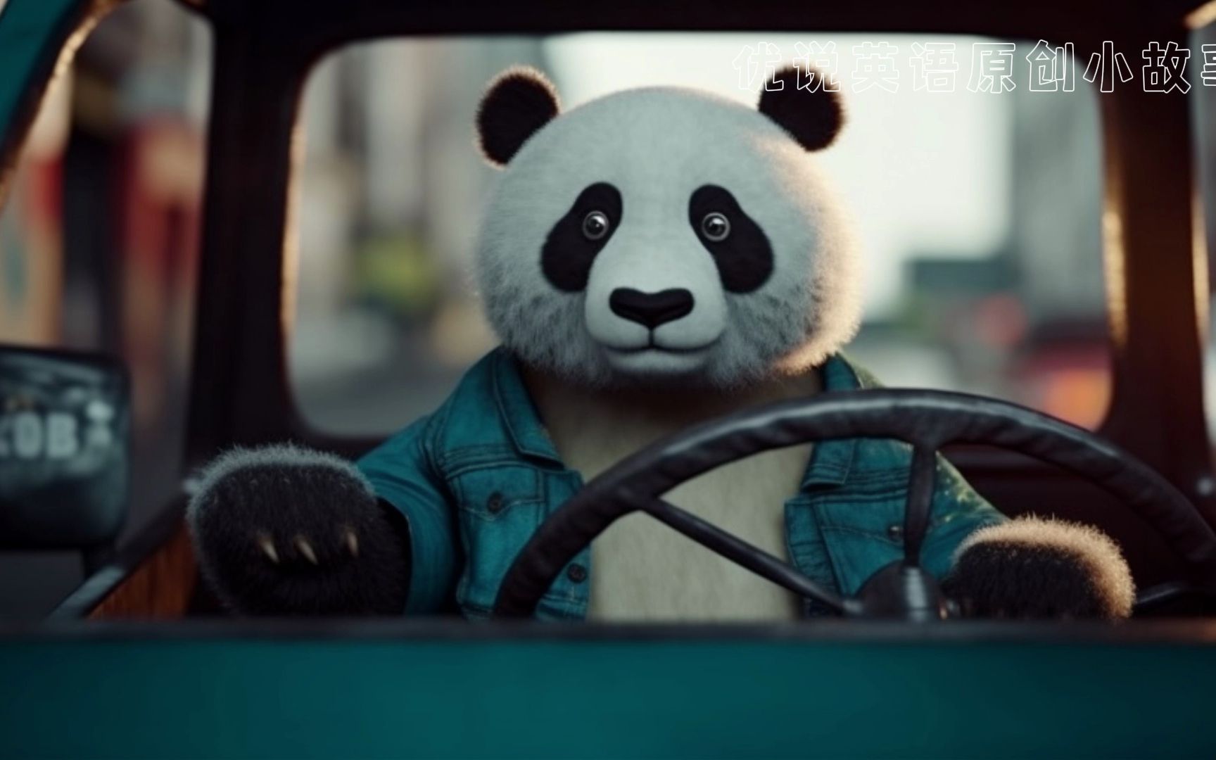 熊猫开出租车帮助小鸟,优说英语原创小故事