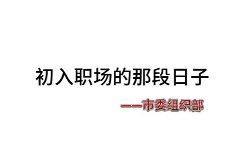 初入职场的那段日子,分享在市委组织部的真实经历,虽职场之路道阻且长,仍希望永葆热爱.哔哩哔哩bilibili
