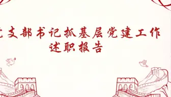 党支部书记抓基层党建工作述职报告