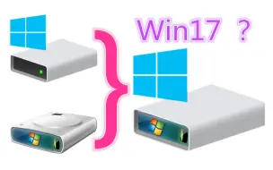 Descargar video: 在win7中弹出C盘，并且装载上win10的C盘，居然杂交出了win17？