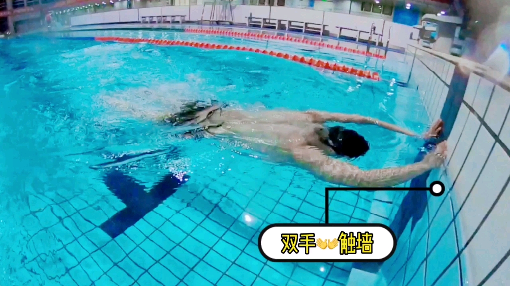 60游到边了怎么办蛙泳弹射式转身清北泳士教程一分钟看懂万能转身方法