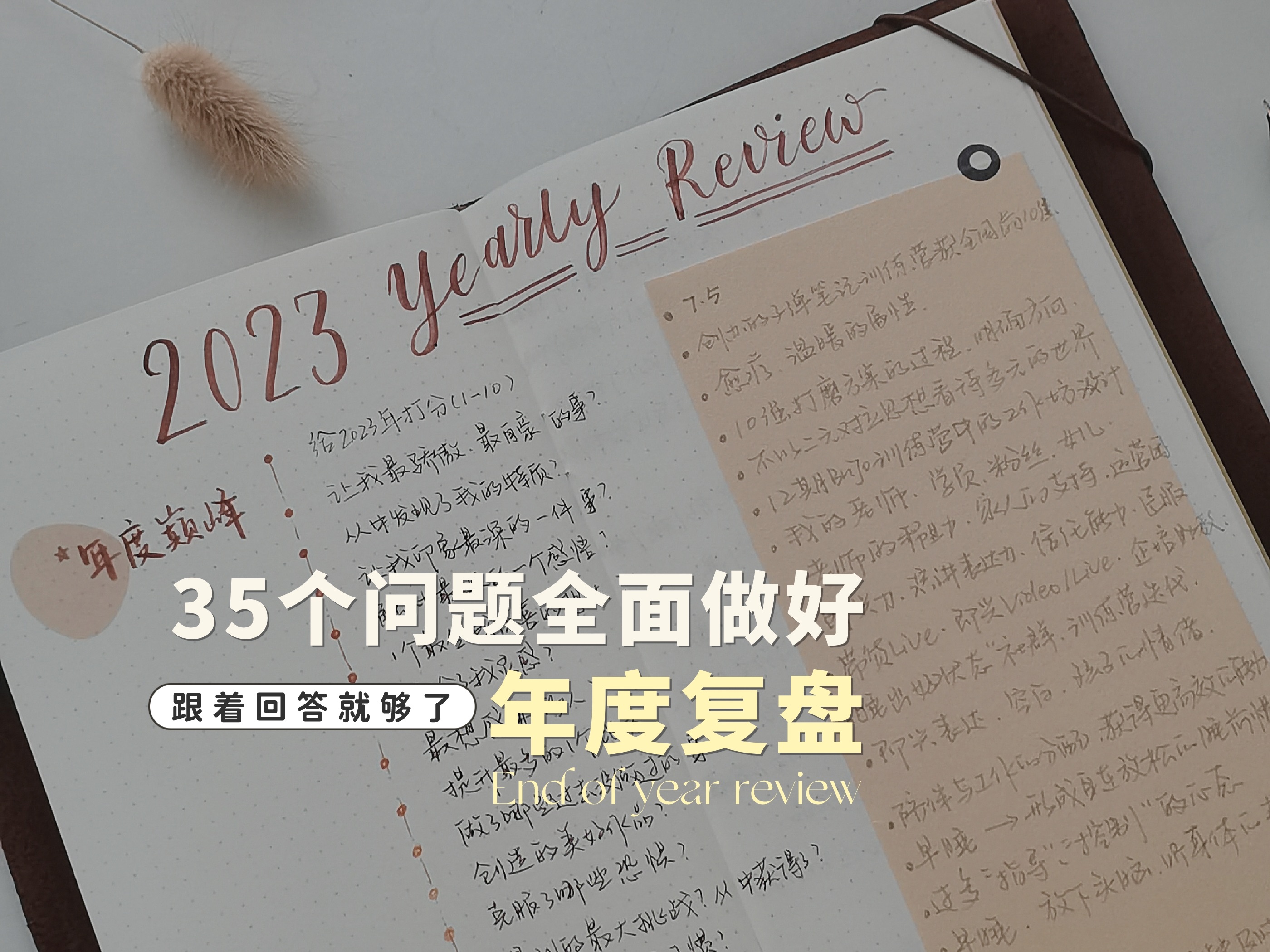 [图]跟着回答就行啦！35个年度复盘问题清单｜一次性做好一整年复盘｜2023年终复盘