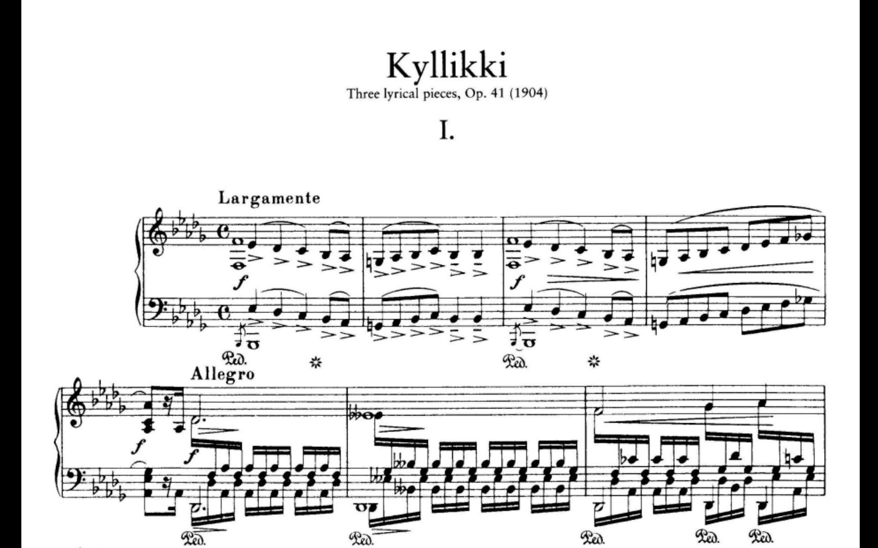 [图][自制]【钢琴】西贝柳斯-三首抒情小品“Kyllikki”(Op.41)