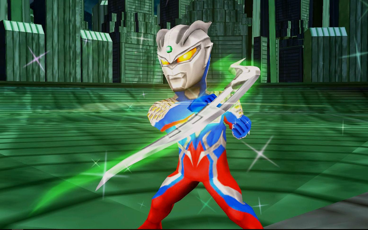 赛罗大战黑暗扎基,赛罗:看到这40米大刀没?