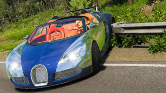 最昂贵的豪华车发生令人瞠目结舌的撞车事故！【beamng.drive车祸模拟器】