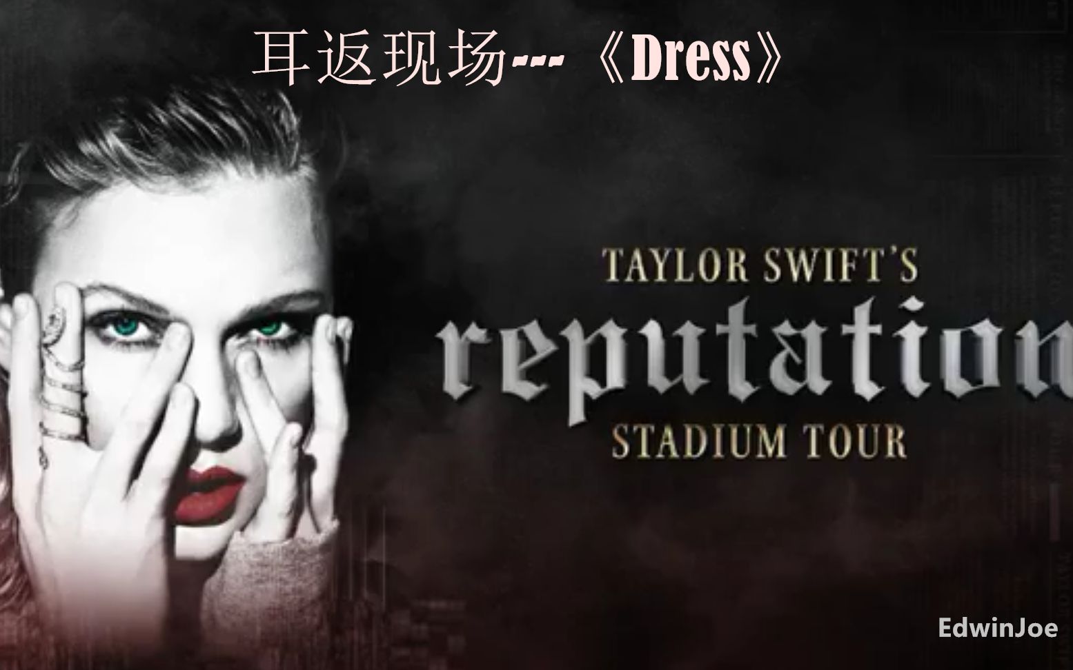 【耳返现场】霉霉Taylor Swift＂名誉＂巡演耳返现场《Dress》,即霉霉演唱时输入她耳朵的声音哔哩哔哩bilibili