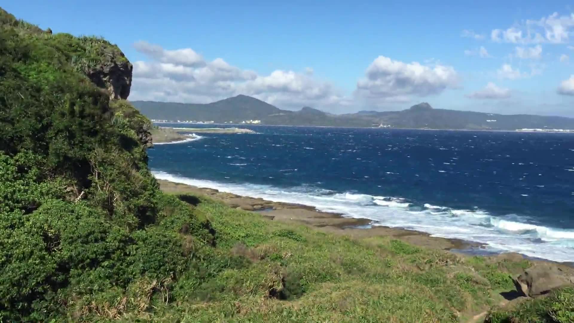 巴士海峡风景 风超大