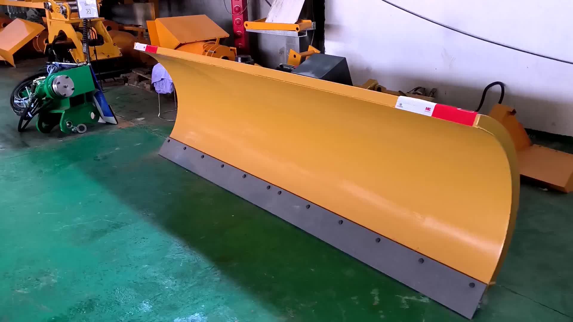 冬季大型铲车式除冰雪设备推雪铲扫雪机抛雪机3米推雪铲