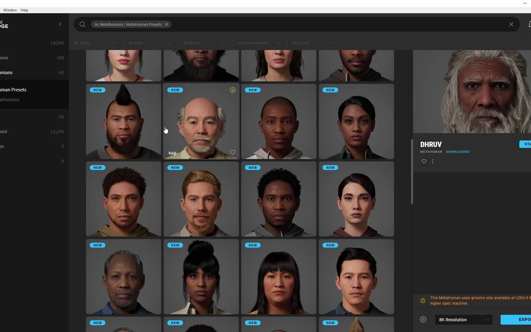 虚幻引擎metahumancreator初上手体验