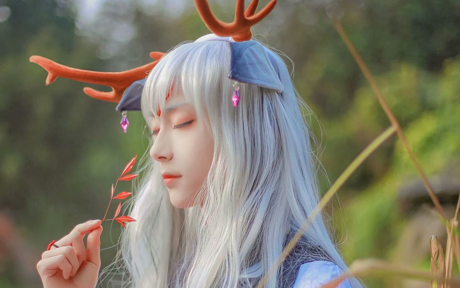 【cos正片】秀林有鹿,鹿鸣不复——阴阳师小鹿男拟人_哔哩哔哩_bili