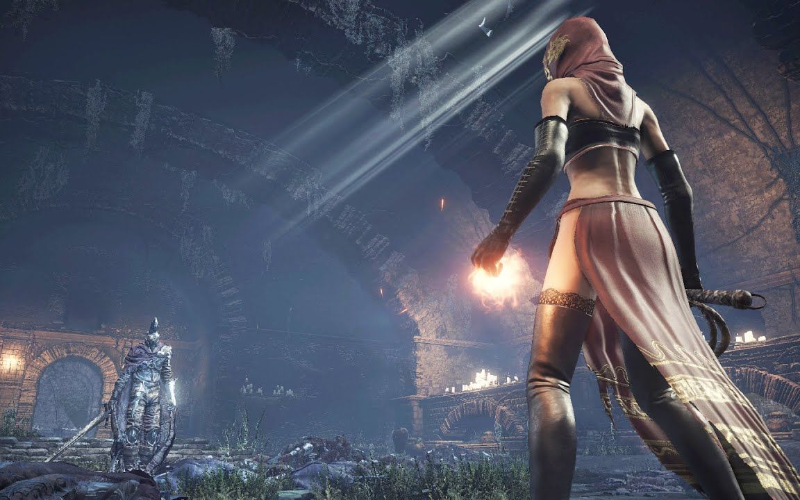 黑暗之魂3沙之咒术师vs深渊监视者