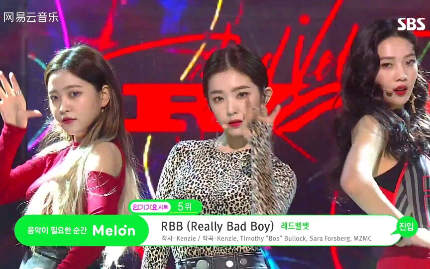 [图]Red Velvet-《RBB（Really Bad Boy）》18/12/09超清现场版