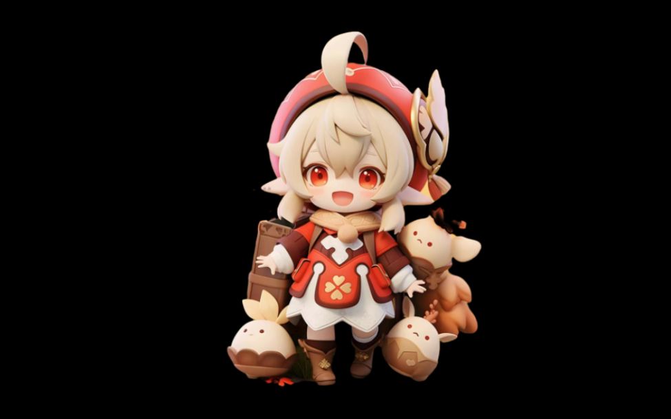 学了1个月建模,这个可莉模型,可以去手办工作室上班吗?