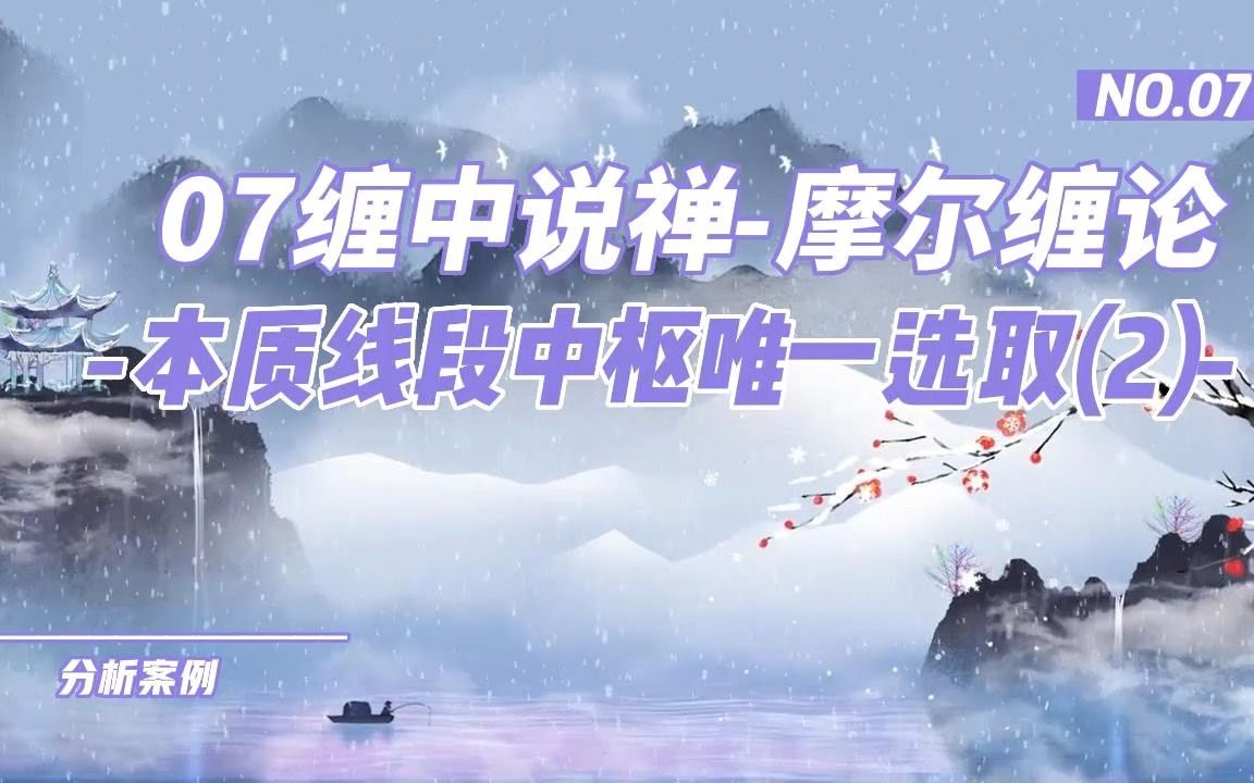 07缠中说禅摩尔缠论本质线段中枢唯一选取(2)哔哩哔哩bilibili