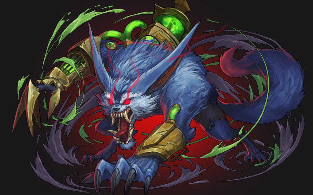 哔哩利b站嗜血的一只狼沃里克教学3级打龙其实2级都可以打让你帅帅的