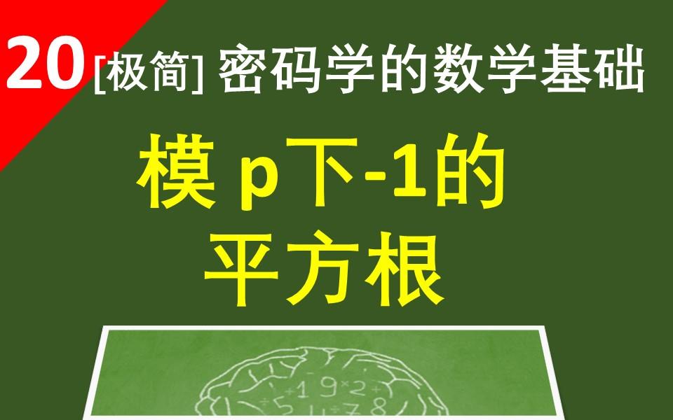 【模p下1的平方根】1是个有趣的整数,有很多有趣、有用的性质哔哩哔哩bilibili