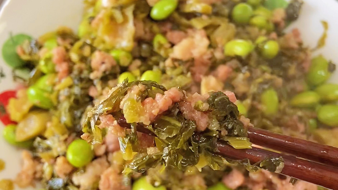 咸菜肉末 超级下饭菜