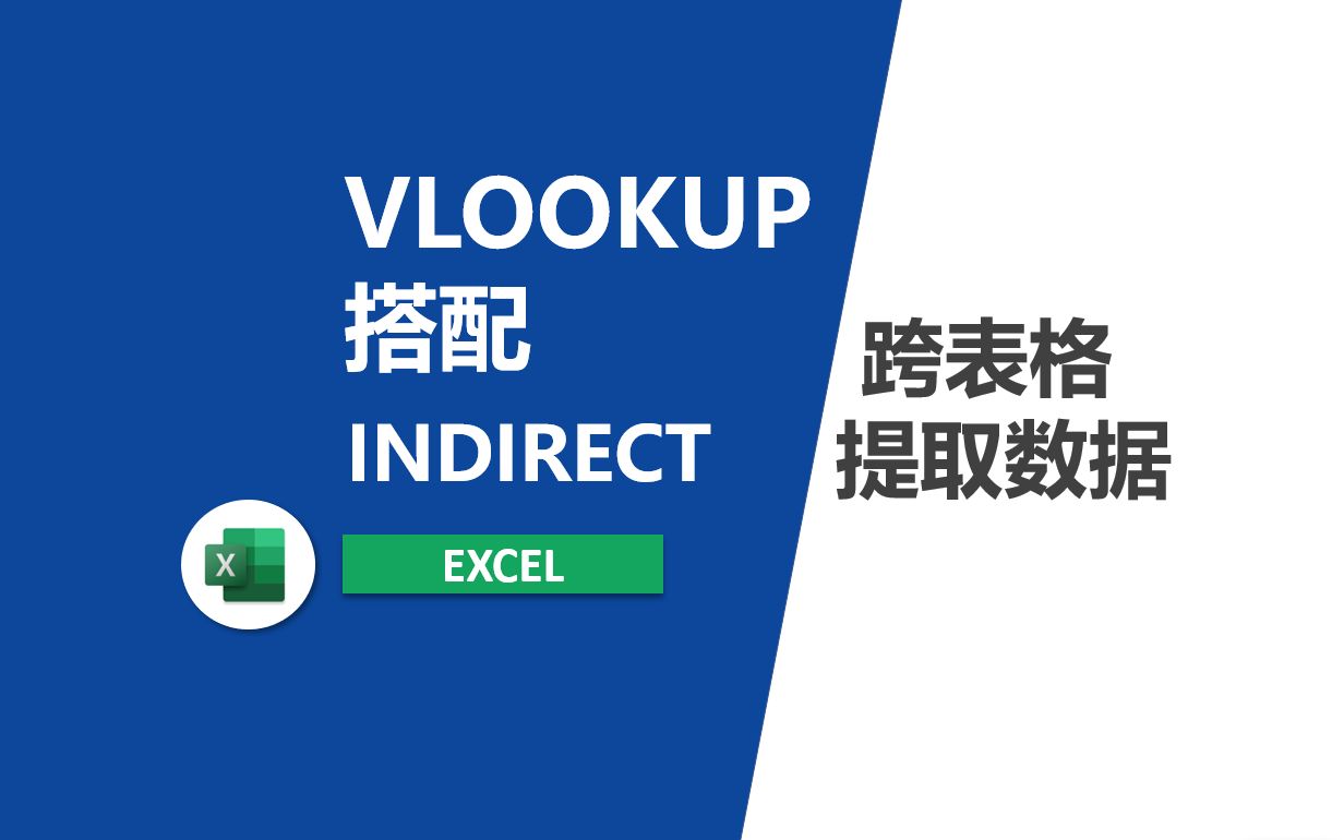 VLOOKUP搭配INDIRECT跨表格调取数据哔哩哔哩bilibili