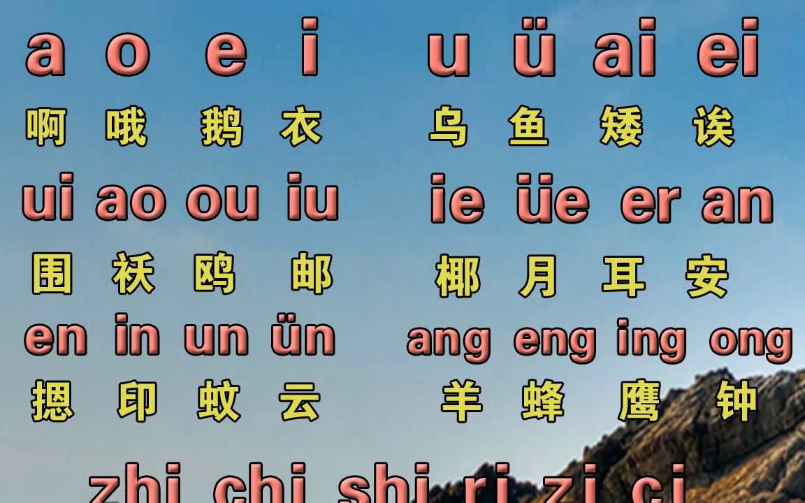 [图]成人零基础快速学习拼音打字入门汉语拼音字母表视频教程