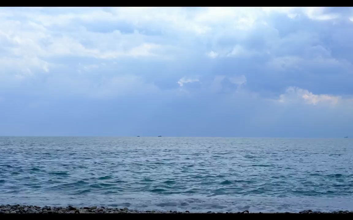 視頻素材 ▏k2013 藍色大海藍白雲海浪海鷗大海面海洋海水海灘實拍