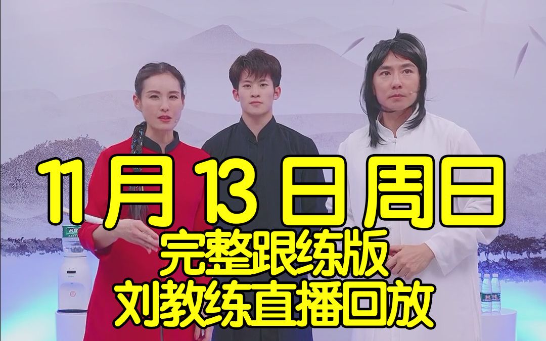 [图]11月13日周日刘畊宏直播回放录屏跟练完整版【竖屏】 国风专场 可投屏 11.13 刘耕宏 全身燃脂 《本草纲目》 稻香 30分钟有氧快乐健身操 附带畊练团拉伸