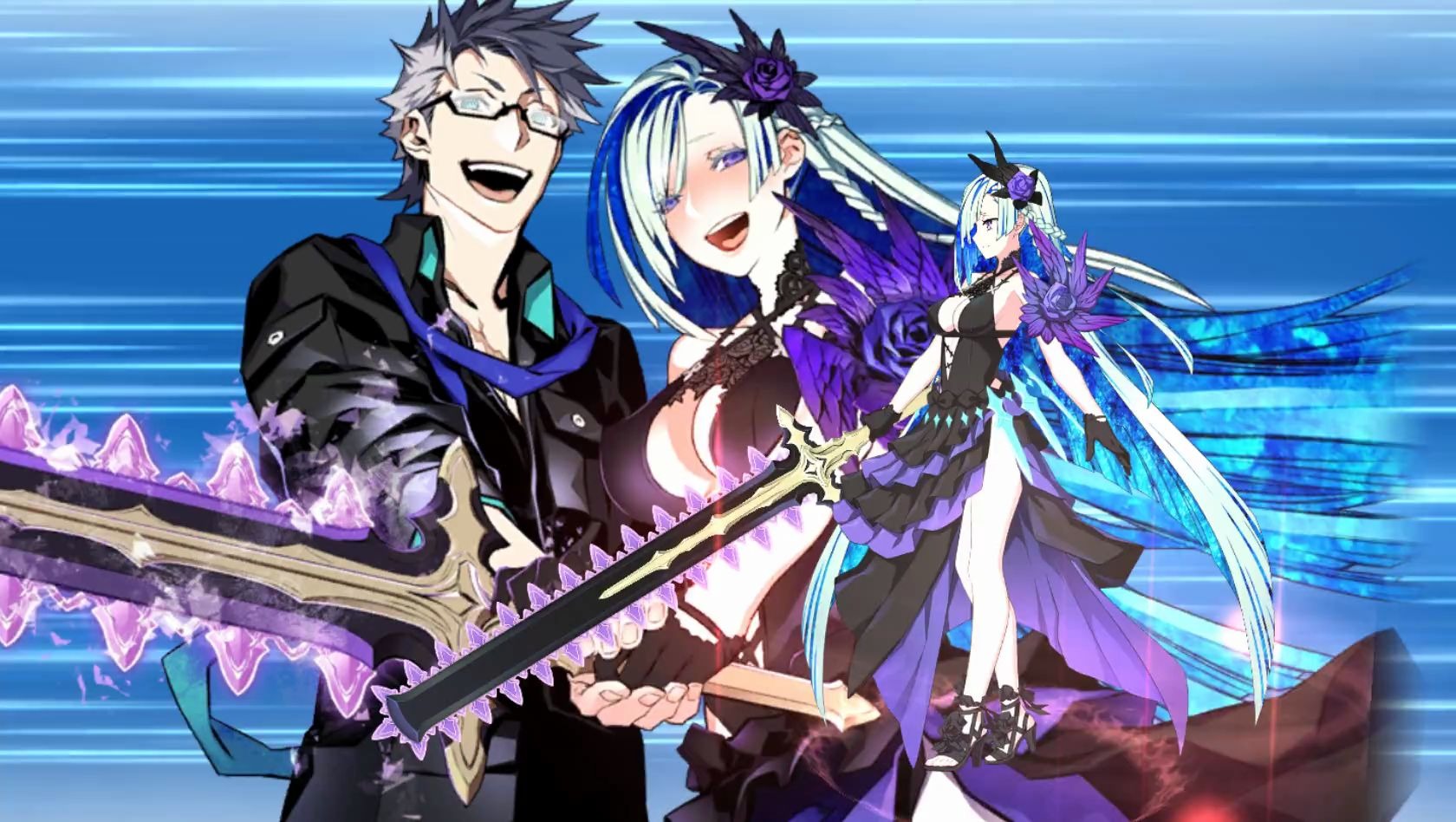 【fgo】泳装布姐模组 宝具演示,虐狗式双飞宝具