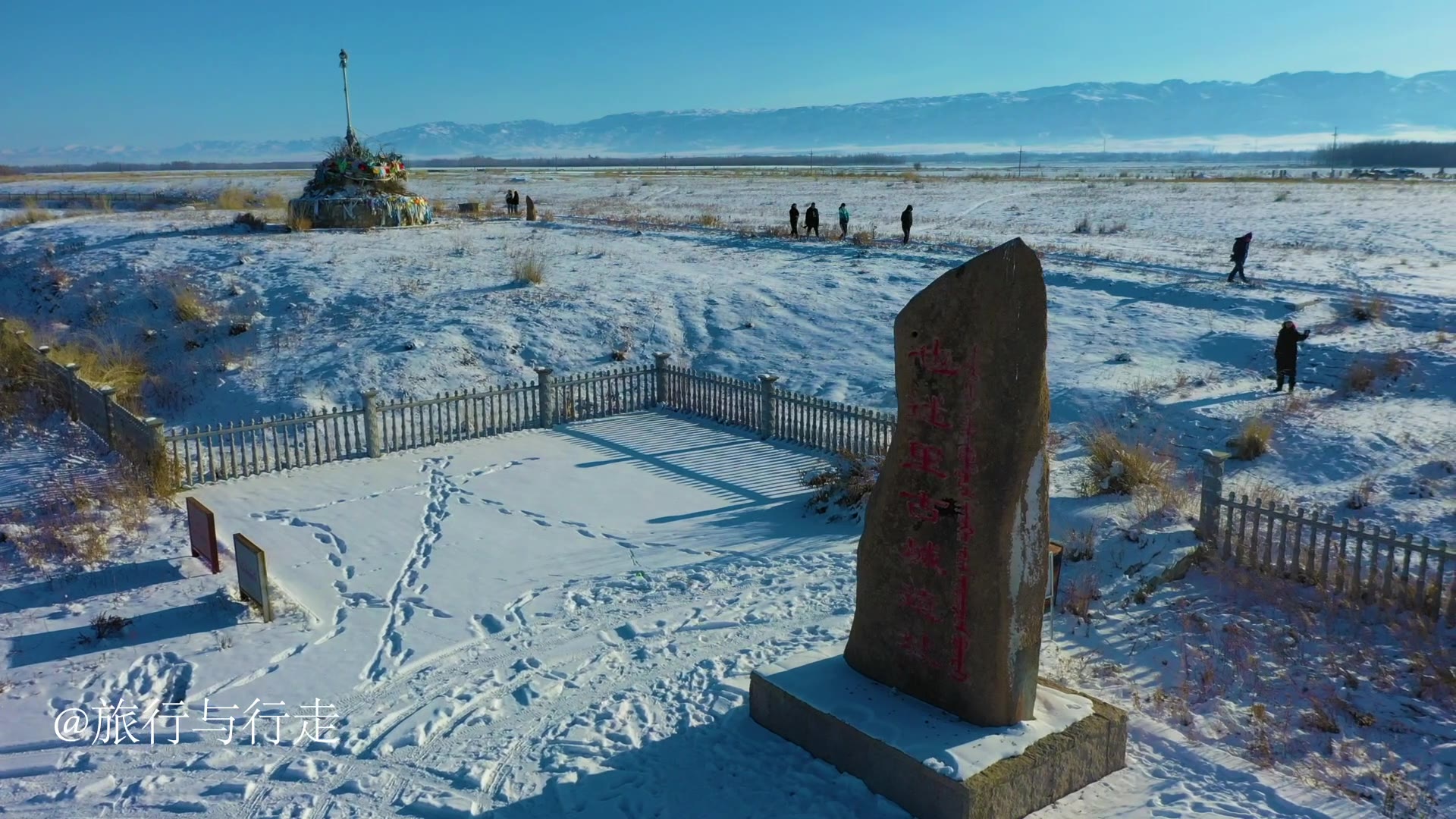 航拍新疆塔城额敏也迷里古城遗址