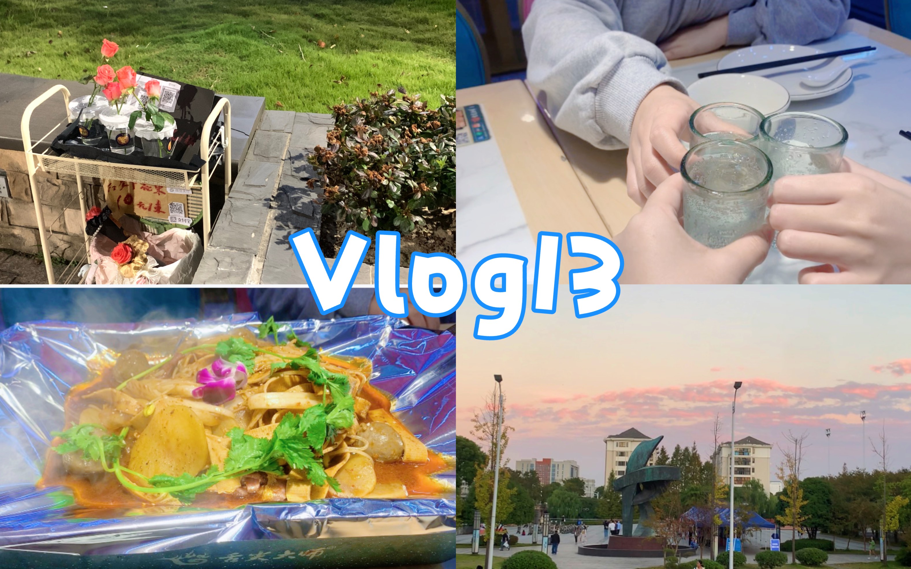 Vlog 校园日记(o^^o)学习日常/发现风景/秋天/天空/外出吃饭/写作业哔哩哔哩bilibili