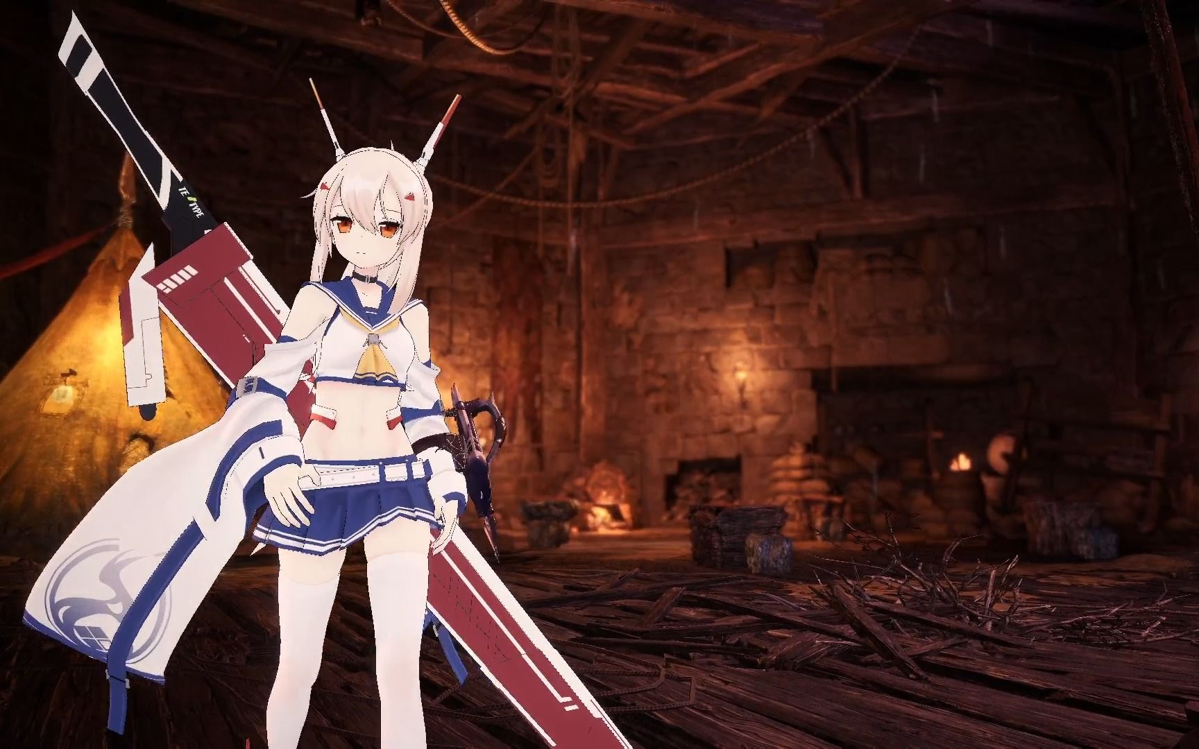 米拉小姐用精准的算刀将苍蓝星压于身下