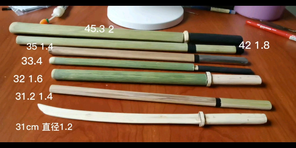 【bjd自制】竹刀/横刀/桃木_哔哩哔哩_bilibili