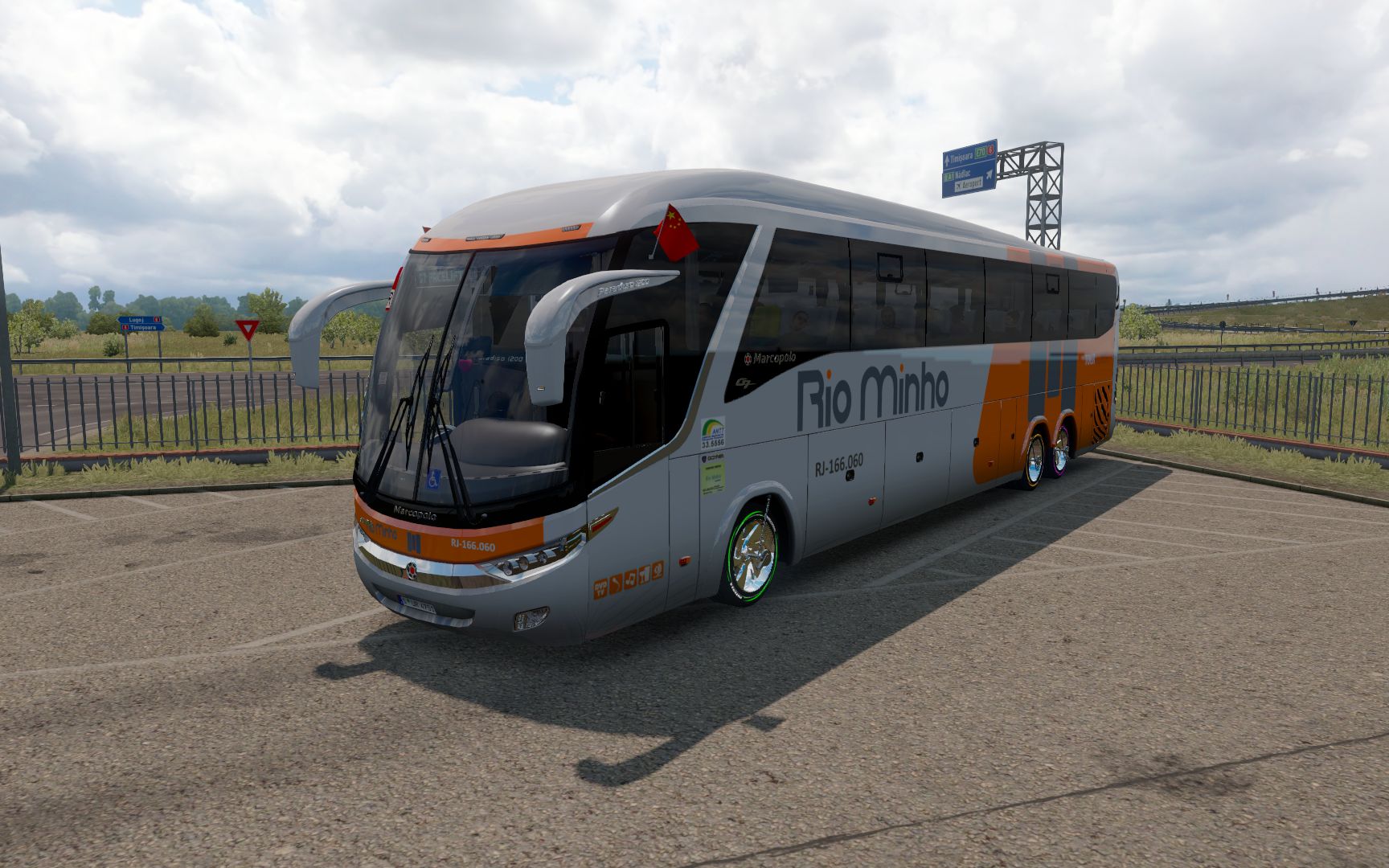 欧洲卡车模拟2驾驶斯堪尼亚马可波罗new g7静音豪华大巴在黑海#3