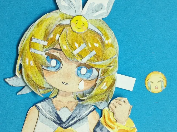 【纸偶动画】镜音铃的emoji