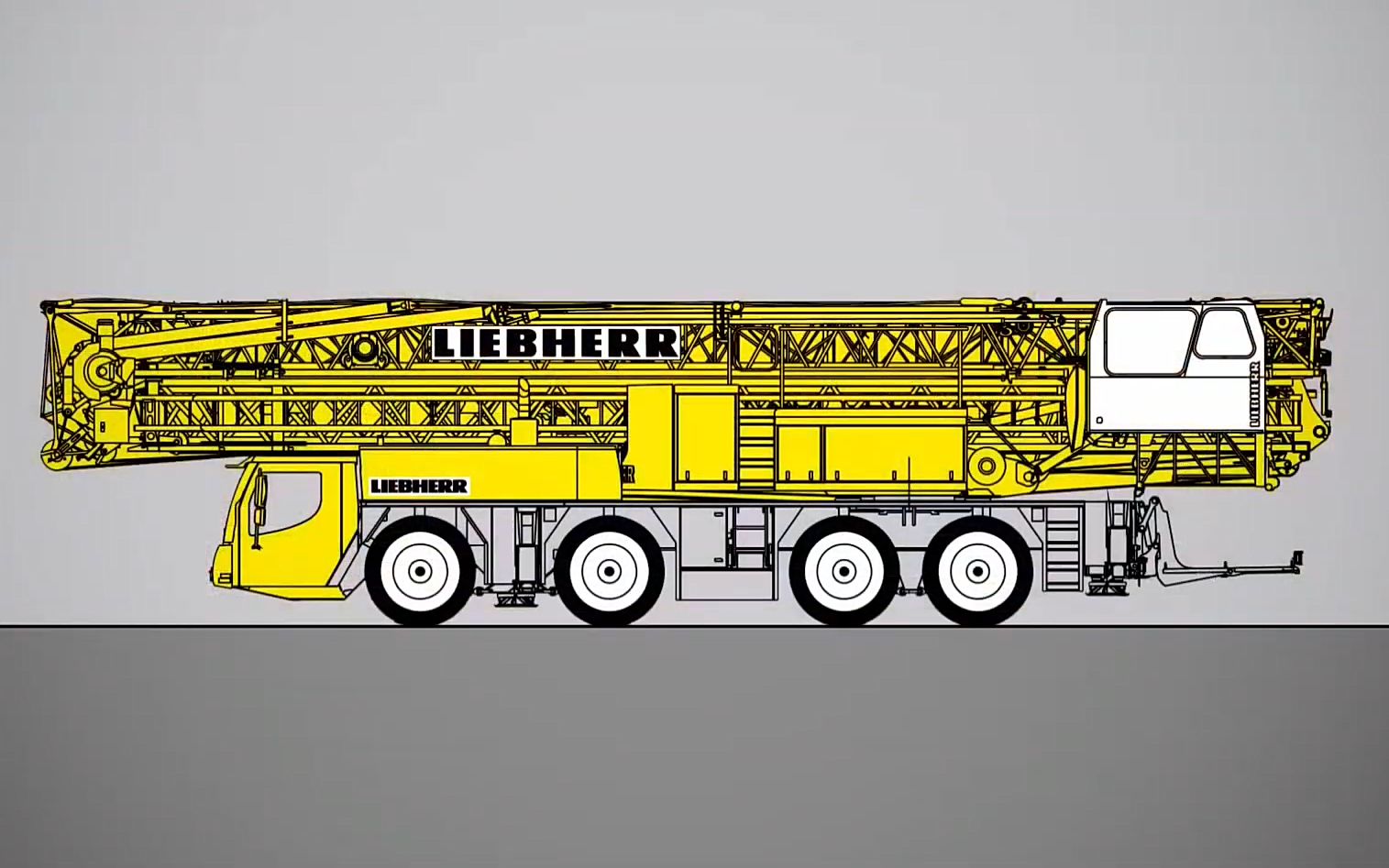 LIEBHERR MK88移动塔吊哔哩哔哩bilibili