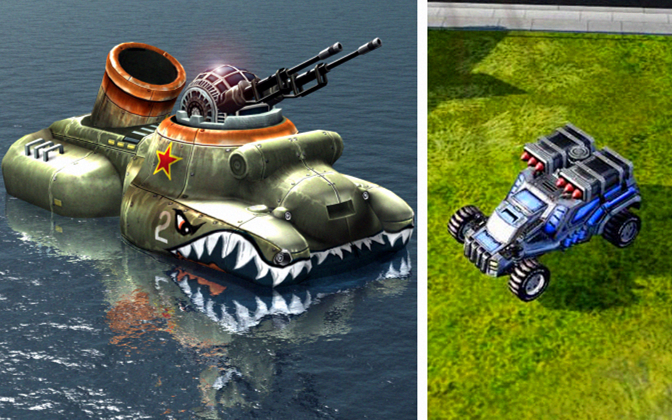 红色警戒3论牛蛙和多功能步兵车的防空能力