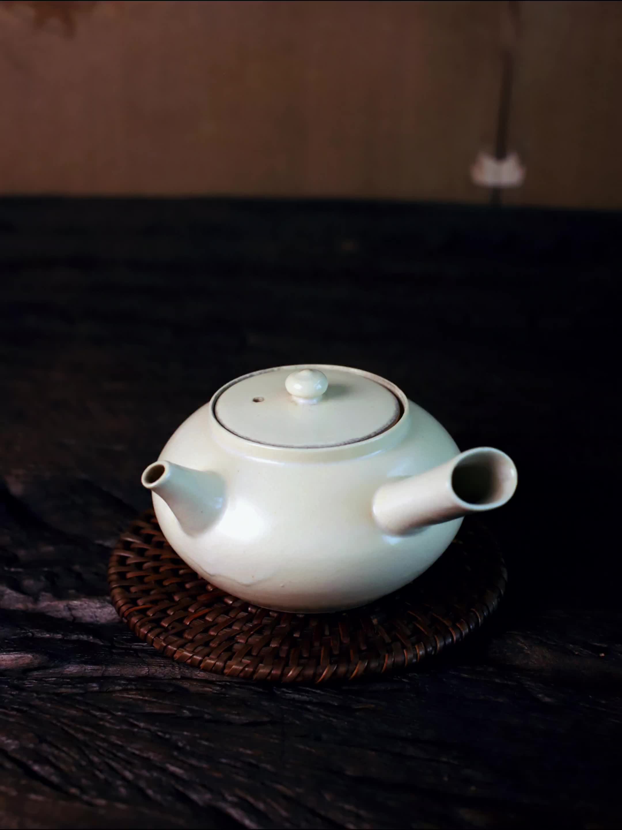 器满茶生活陶瓷侧把壶茶壶急须手把壶泡茶壶