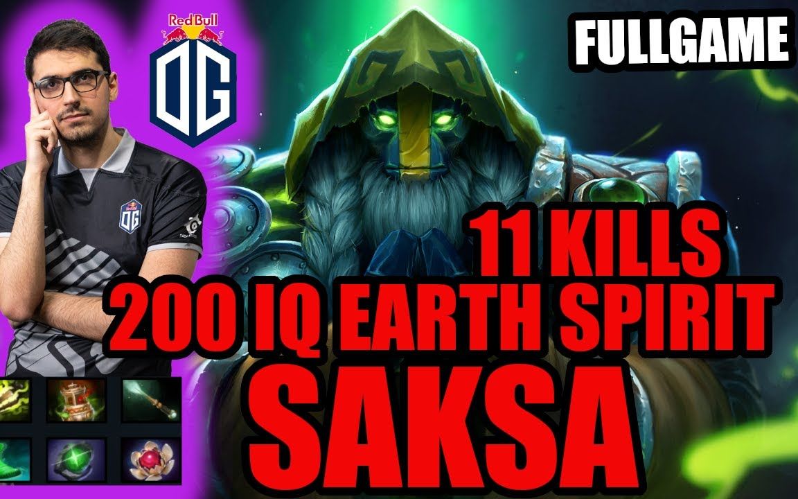 [图]【7.27 DOTA2 大地之灵Earth Spirit教学】Saksa土猫 OG vs Natus Vincere