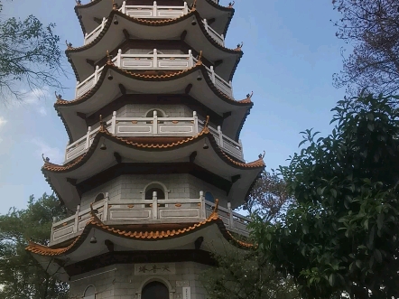 四会市贞山天音塔拍摄