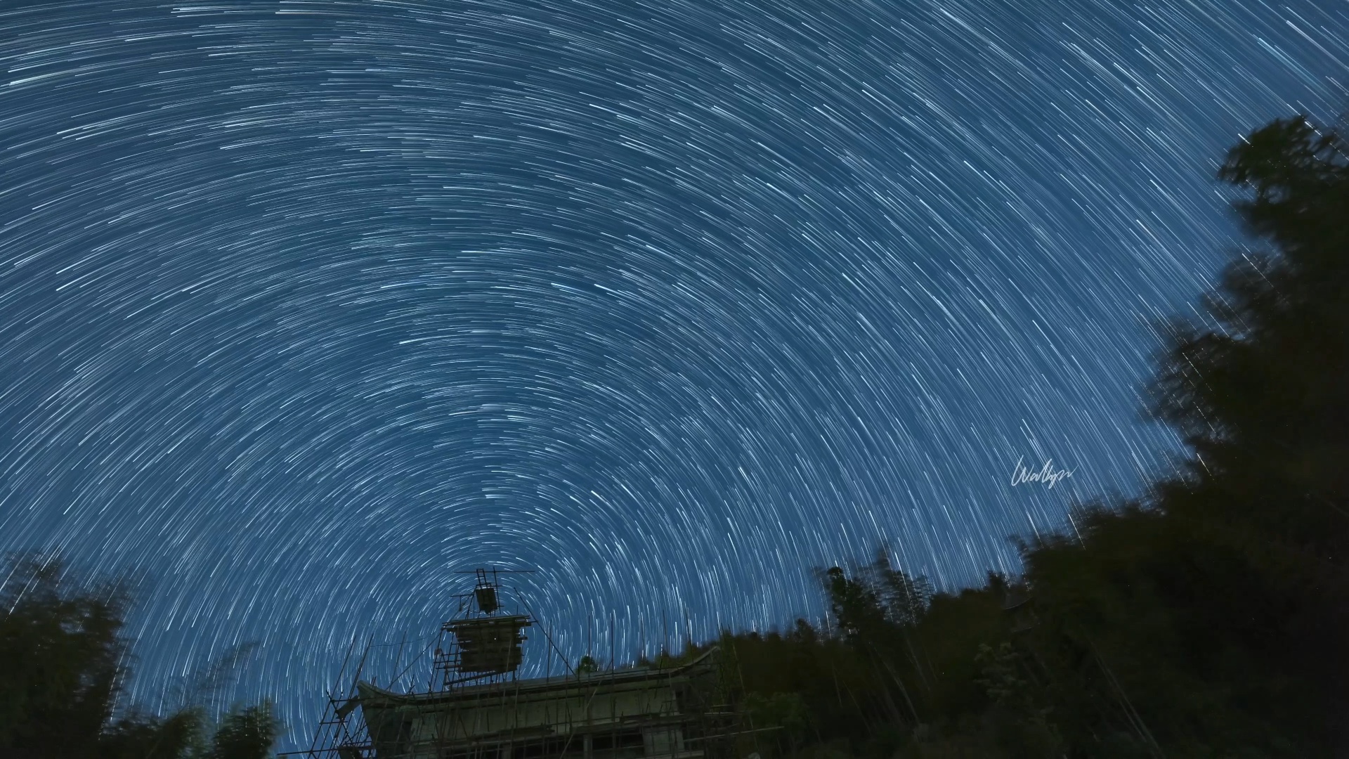 星空##星轨##延时摄影##北极星