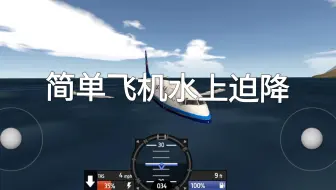 简单飞机水上迫降要这款飞机的机模来私信我