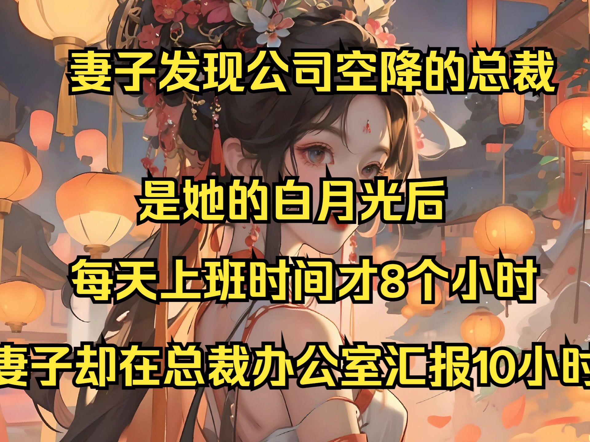 妻子发现公司空降的总裁是她的白月光后,每天上班时间才8个小时,妻子却在总裁办公室汇报10小时!哔哩哔哩bilibili