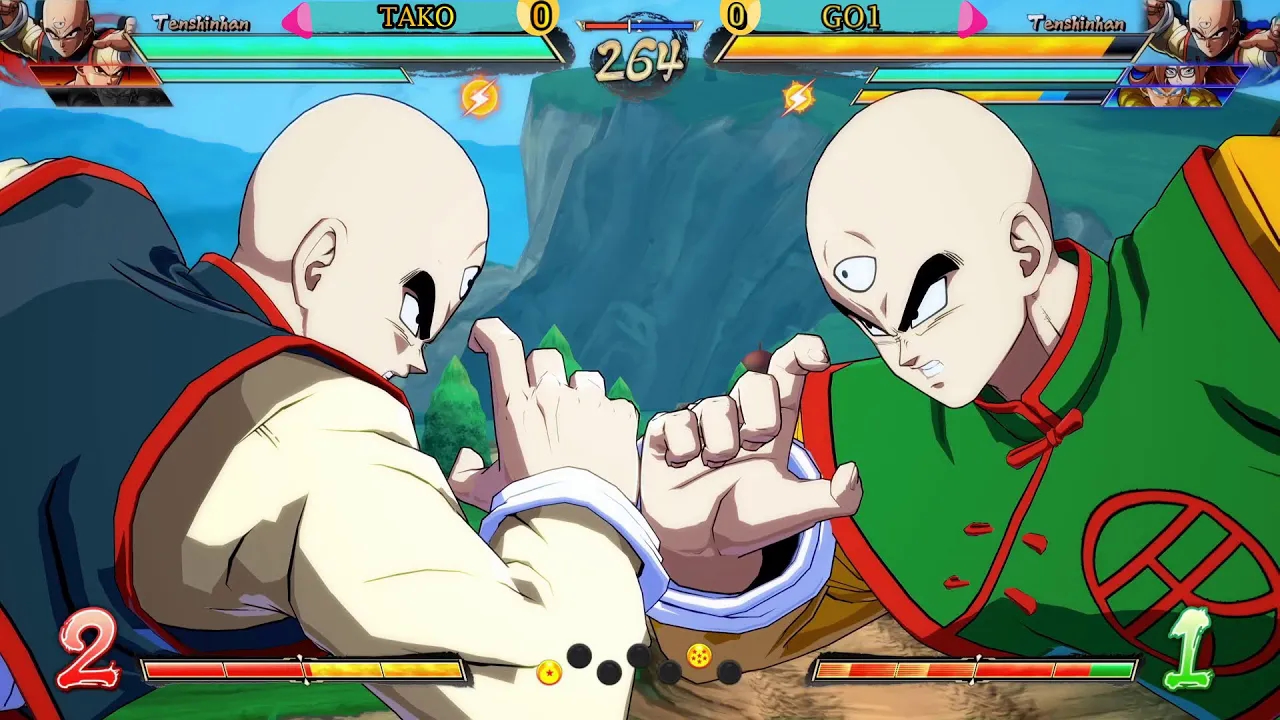 [图]【龙珠斗士Z】测量水准的衰仔GO1与Tako DBFZ GO1 VS TAKO This team is Fun [Dragon Ball FighterZ]