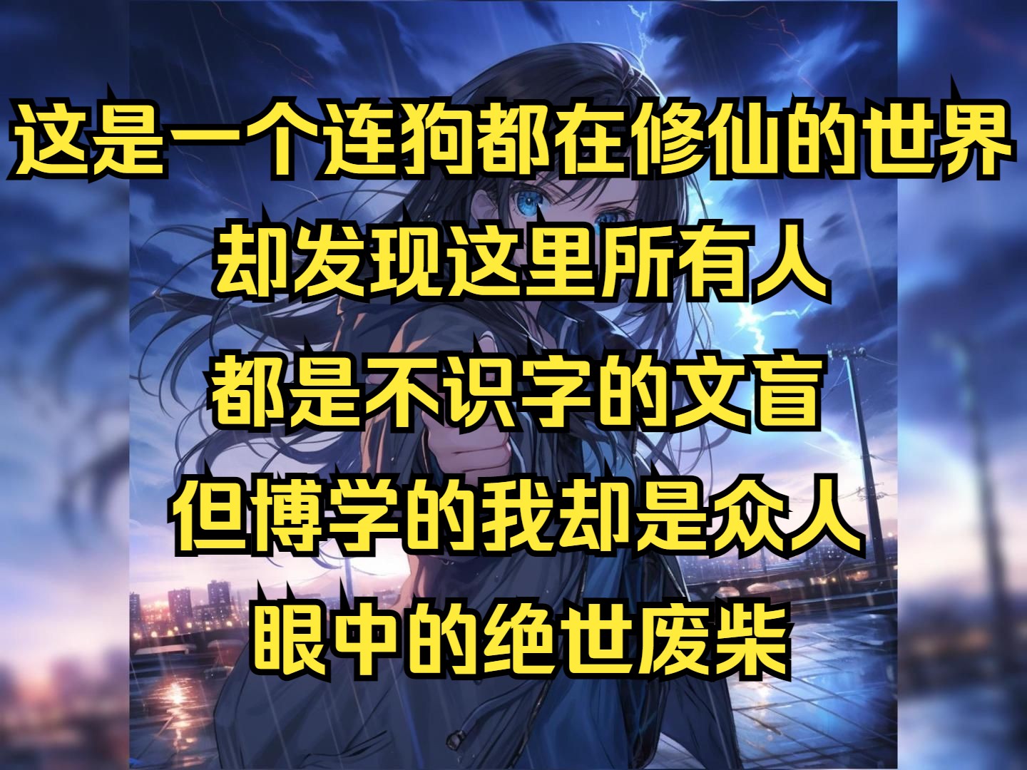 [图]穿越到了一个连狗都在修仙的世界，却发现这里所有人都是不识字的文盲