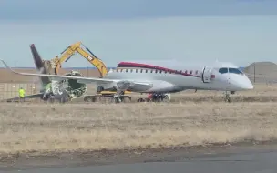 Скачать видео: 三菱重工首架原型机在美国拆解