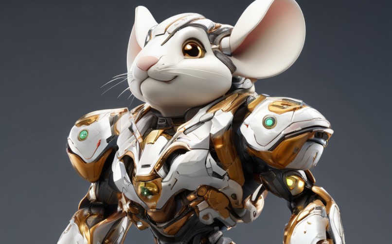 机甲1 贝壳系列 十二生肖 鼠 ai绘图