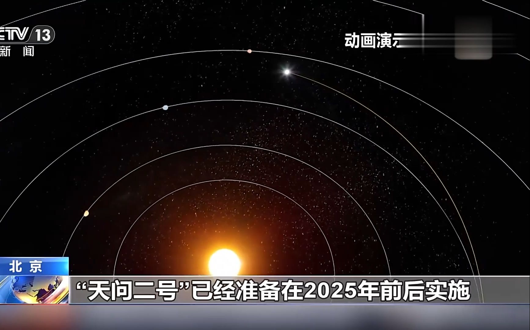 天问二号将于2025年发射,对2016HO3(振荡天星)  距离地球1450万公里,直径45米~58米的小行星进行采样返回哔哩哔哩bilibili