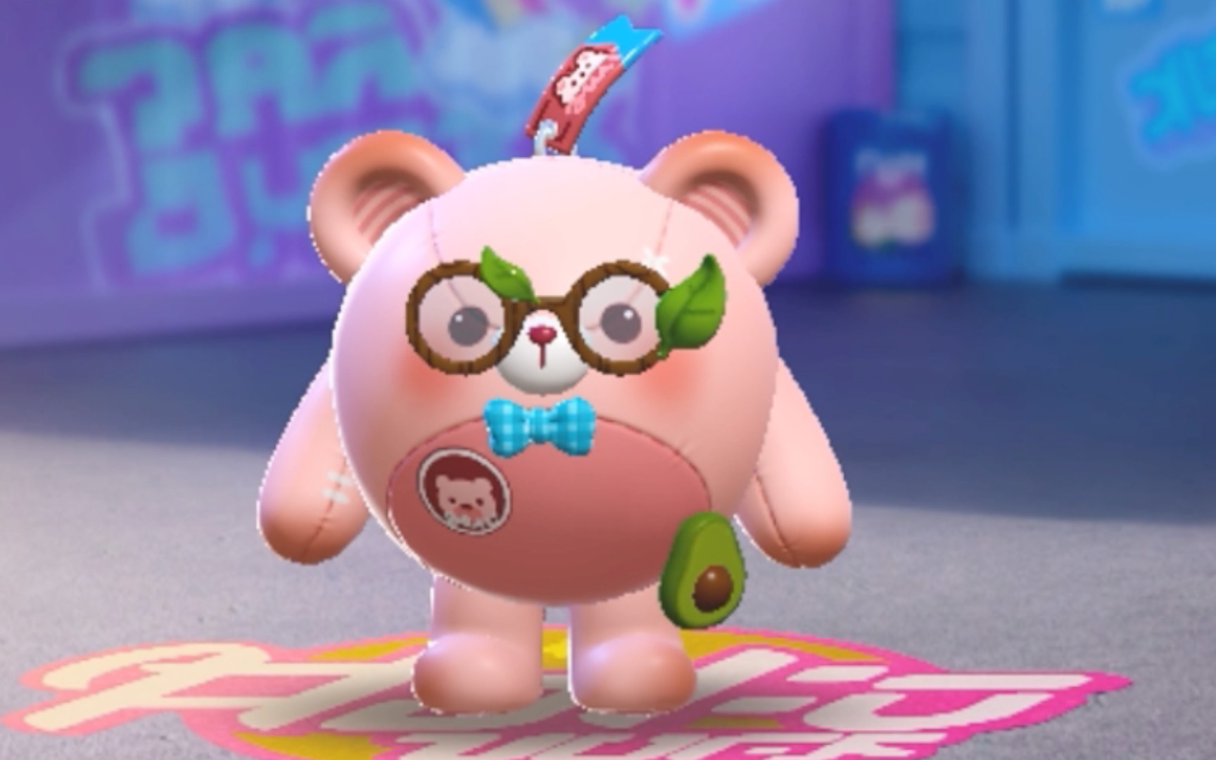 蛋仔派对 第一把粉色草莓熊熊居然这么幸运.