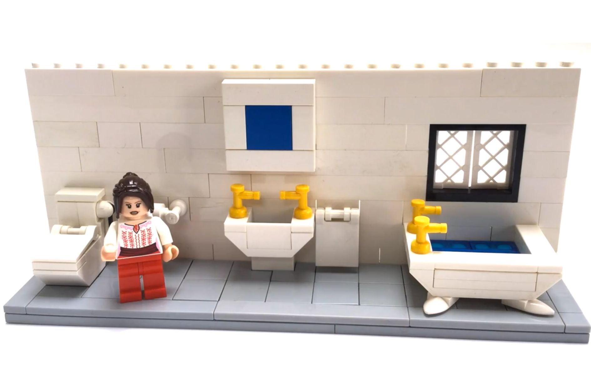 乐高moc教程 洗手间卫生间 拼搭指南