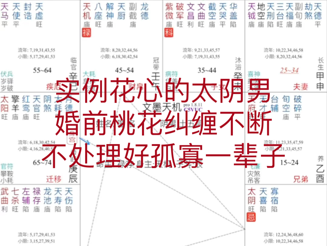 紫微斗数实批,波折人生的桃色纠纷哔哩哔哩bilibili