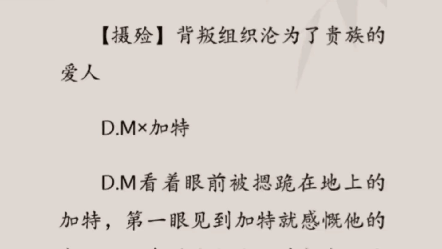 【摄殓】D.M*加特:“宝贝儿,来,靠近我……”……后续在老福特(lofter)/书名:柔软声音哔哩哔哩bilibili