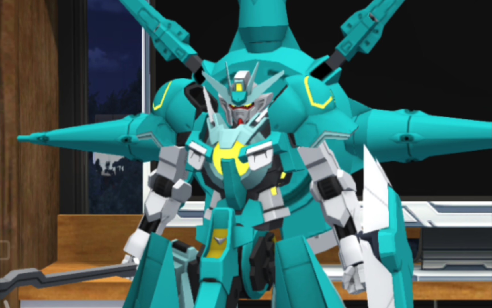 手游高达破坏者暗物质恒天使高达与克塔亚特高达演示